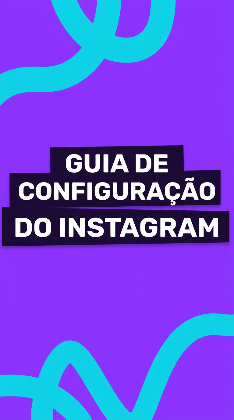 Capa do material Guia de Configuração do Instagram